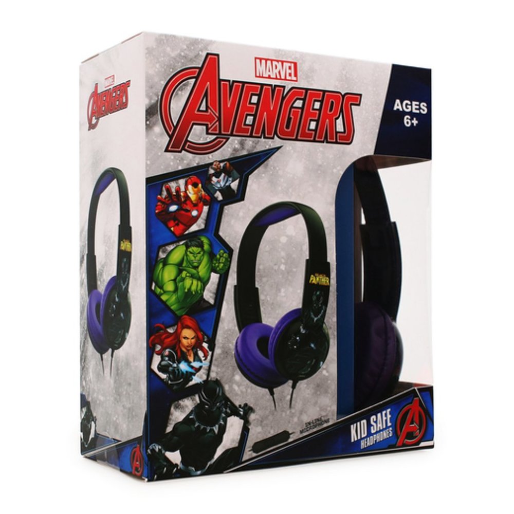 Brand New Marvel The Avengers Black Panther Wired Headphones